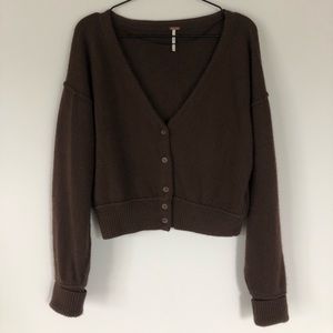 Free People Cropped Cashmere Sweater